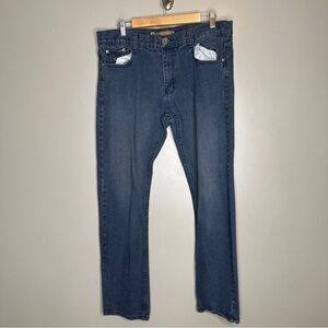Jean station straight leg dark wash jeans